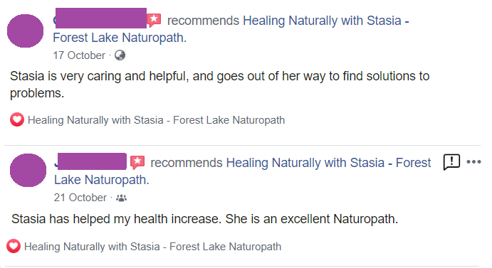 review healing naturally with stasia petralia