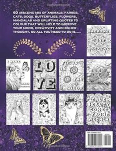 60 Amazing Pictures - Adult Coloring Book - Coloring to Calm - Stress Relieving and Relaxation Examples
